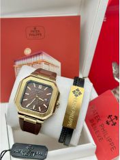 Gold Head + Brown Strap